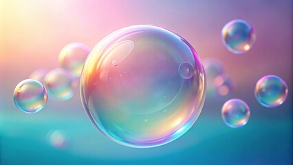 Naklejka premium abstract pastel bubble background with copy space