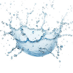 Water splash, white isolate background