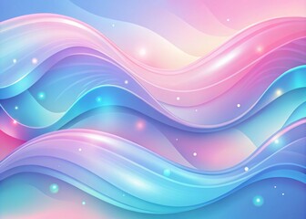 Abstract Wavy Background in Pastel Pink and Blue Hues for Creative Projects and Designs