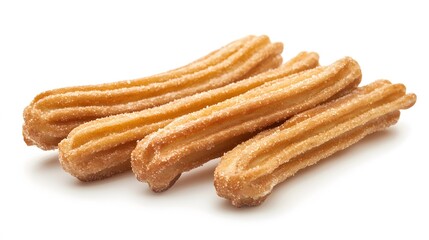Churros isolated on white background. 