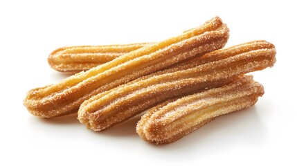 Churros isolated on white background. 