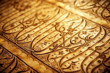 Arabic Calligraphy Art on Parchment - A Timeless Craft in Documentary Photography