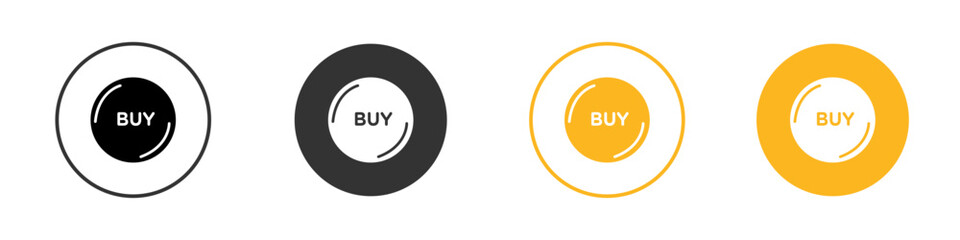 Stock buy icon black and white vector outline sign