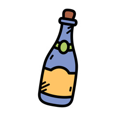 Bottle Doodle Illustration