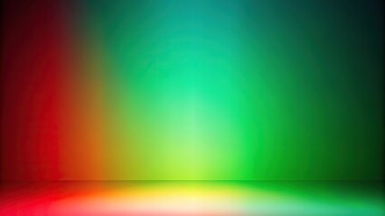Obraz premium Colorful low angle gradient background with green and red polygon shapes