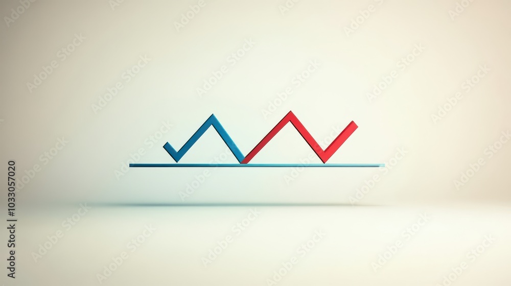 Aufkleber understanding market trends through graphical representations of data