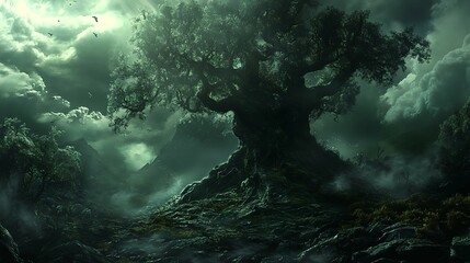 Obraz premium dark fantasy generated by AI