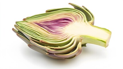 artichoke isolated on white background. 