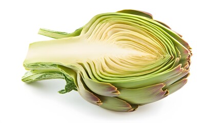 artichoke isolated on white background. 