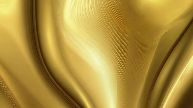 優雅な金色のガラス波の抽象パターン 1