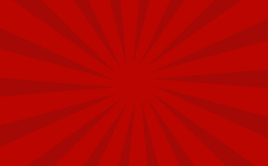 おめでたい赤のサンバースト背景　横長