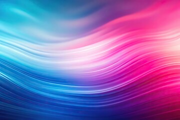 Obraz premium Luminous abstract background with gradient blur in pink and blue tones resembling waves