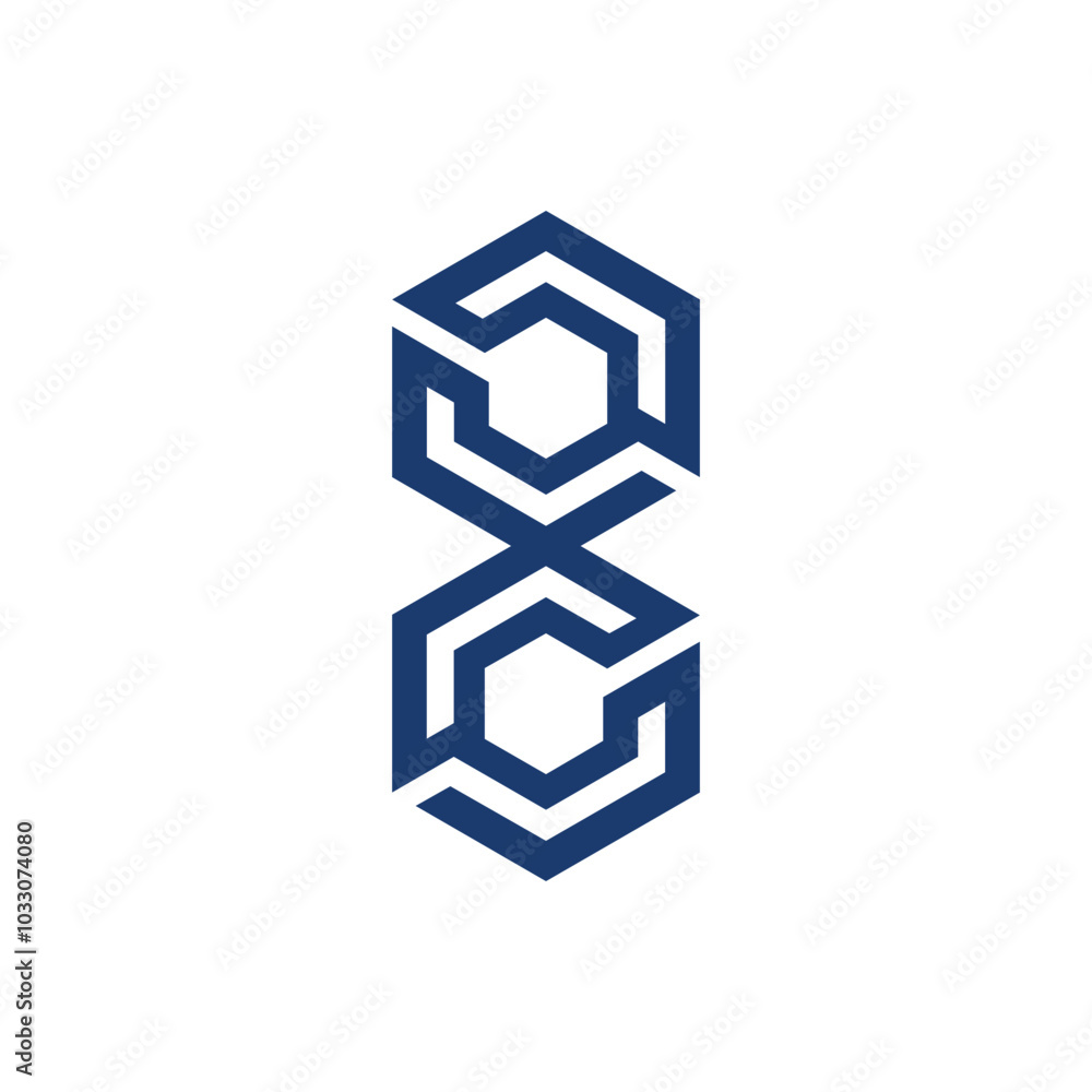 Poster monogram 8. number 8. number 8 design logo. monogram letter mark 8 logo design. monogram design vect