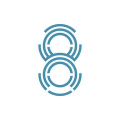 Monogram 8. Number 8. Number 8 design logo. Monogram letter mark 8 logo design. Monogram design vector logo. Monogram number 8 logo design. Simple number 8 monogram. Monogram 8 design logo. 
