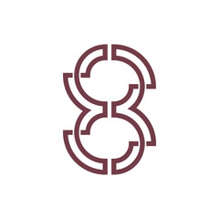 Monogram 8. Number 8. Number 8 design logo. Monogram letter mark 8 logo design. Monogram design vector logo. Monogram number 8 logo design. Simple number 8 monogram. Monogram 8 design logo. 