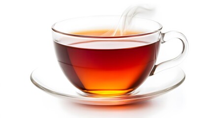 Cup of tea isolated on white background. 