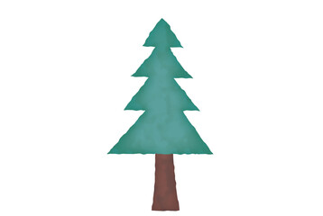 水彩風の木のイラスト