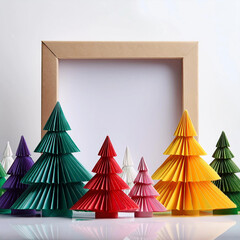 AI art, Christmas tree background