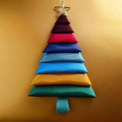 AI art, Christmas tree background