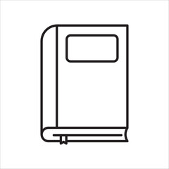 boook icon outline vector