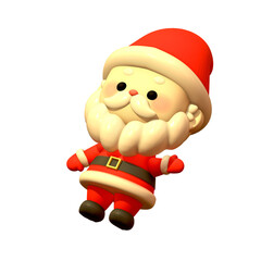 3D 크리스마스 해피 산타클로스(3D Christmas Happy Santa Claus)