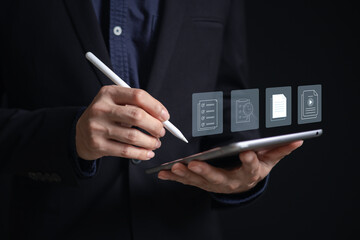 online documentation database and process automation to efficiently manage files Corporate business technology.