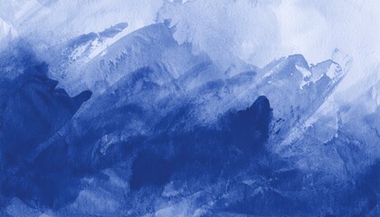 Fototapeta premium Abstract blue watercolor background texture