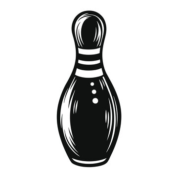 recommend clip art: Bowling pin vector silhouette