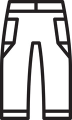 Trouser Line Icon