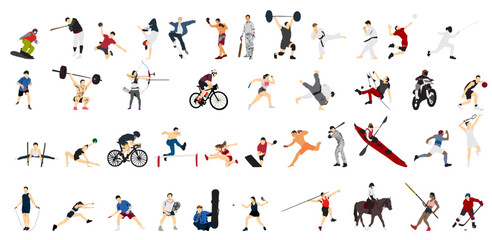 players vector illustration