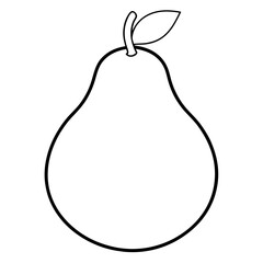 pear isolated on white