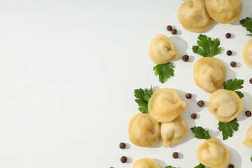 Dumplings, concept of tasty food, dough food