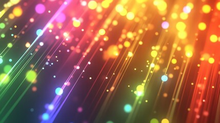 Fototapeta premium Vibrant Cosmic Light Rays
