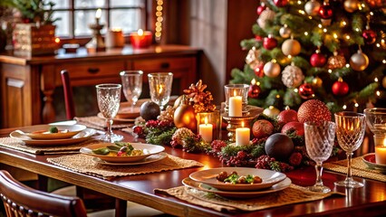 table setting for a dinner