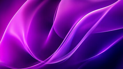 Obraz premium Ethereal Violet Waves - Vibrant Abstract Background