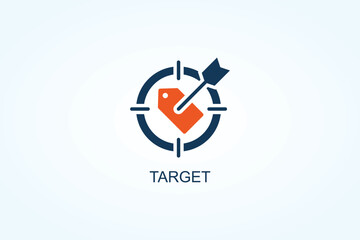 Target Vector  Or Logo Sign Symbol Illustration