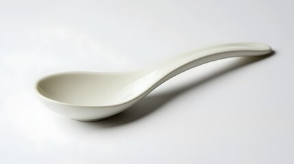 ceramic spoon isolated on white background. 