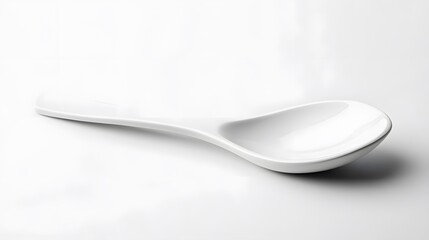 ceramic spoon isolated on white background. 