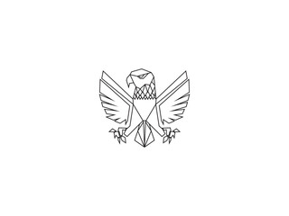 geometri eagle fly image.eps