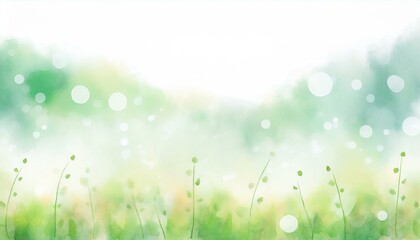 Obraz premium Watercolor landscape painting inspired by nature