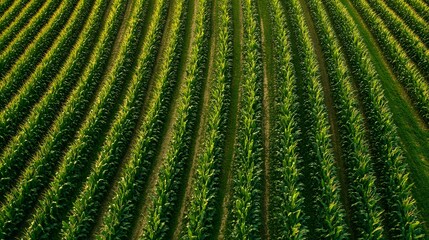 Fototapeta premium corn fields on white background. 