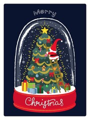 サンタクロースのクリスマスカード