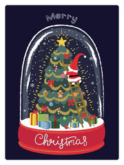 サンタクロースのクリスマスカード