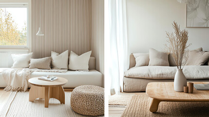 Modern minimalist living room interior design