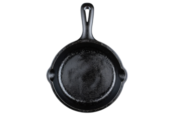 A classic cast iron skillet, perfect for cooking and baking. Durable and versatile for all your kitchen needs.