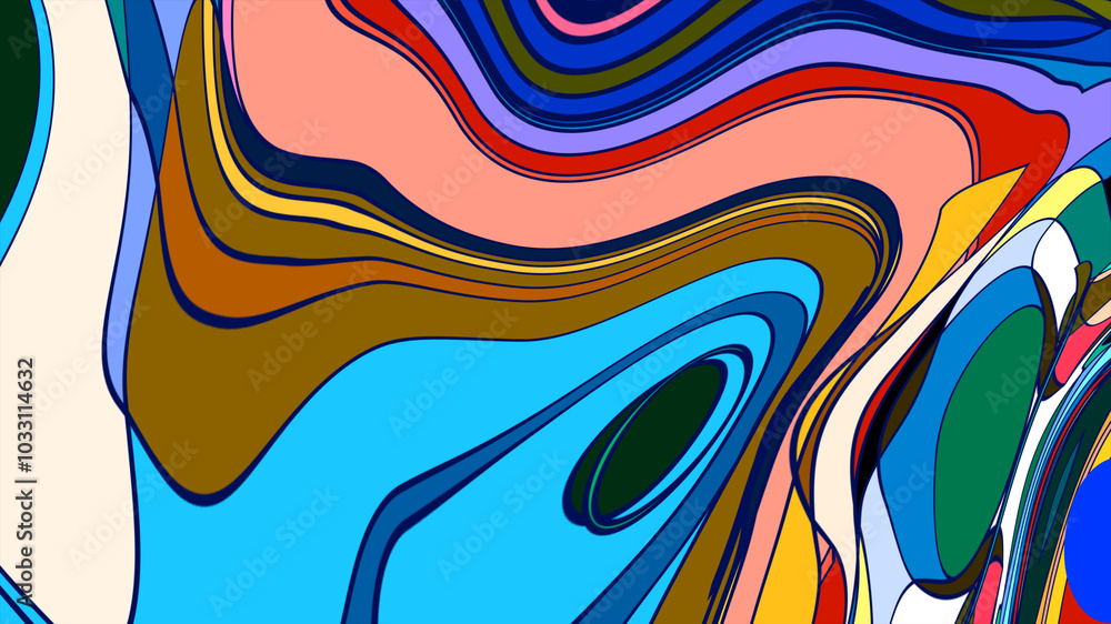 Poster abstract colorful background with lines