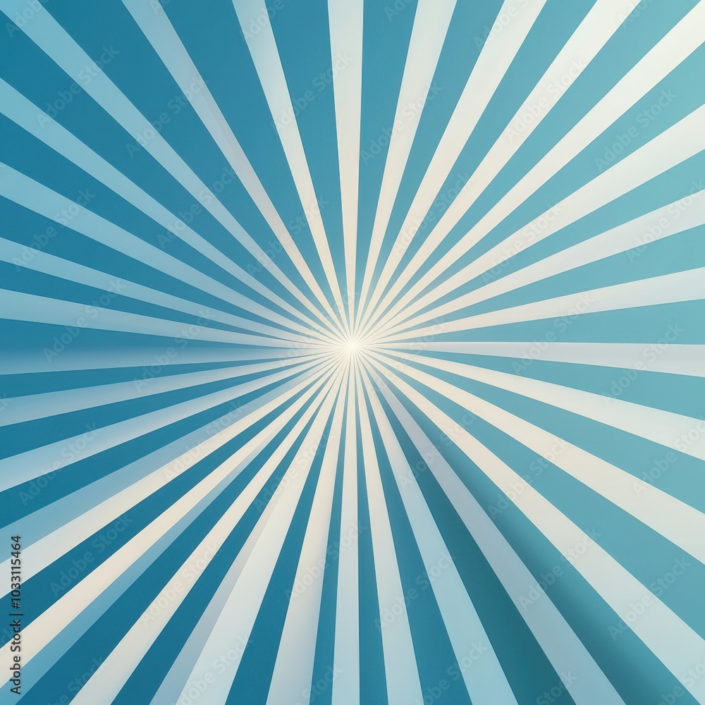Poster radiating patterns representing the influence of a unified business strategy