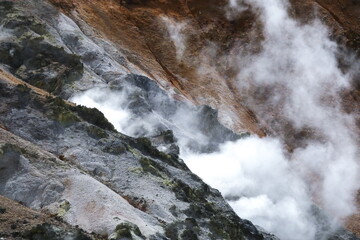 登別温泉地獄谷の絶景