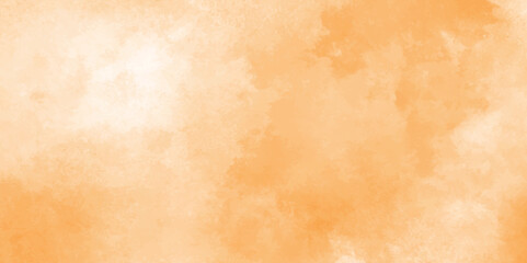 Light and bright orange watercolor background. pastel watercolor paper textured illustration, Shinny lovely soft color watercolor background. Aquarelle ink paint paper texture canvas element.
