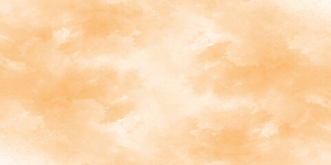 Light and bright orange watercolor background. pastel watercolor paper textured illustration, Shinny lovely soft color watercolor background. Aquarelle ink paint paper texture canvas element.